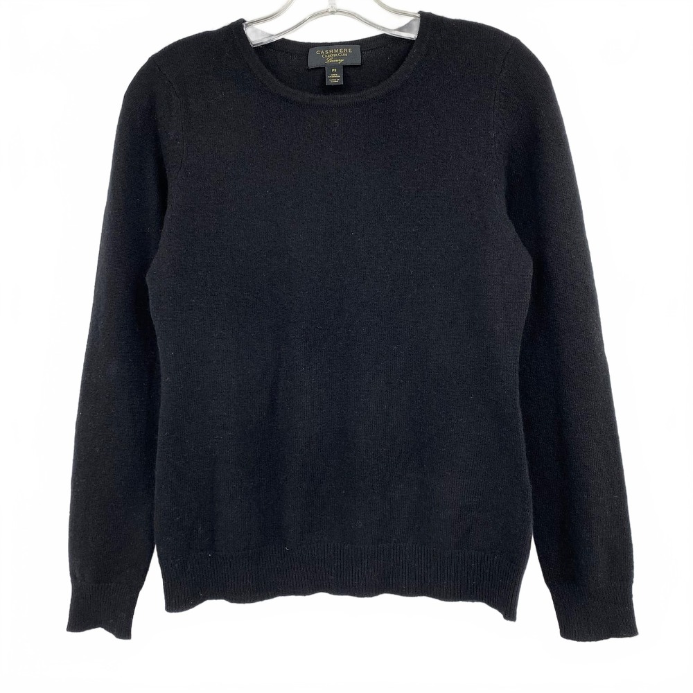 Charter Club Black Sweater SP Crew Neck